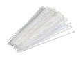 Kabelstrips 300 mm hvit 100 stk.